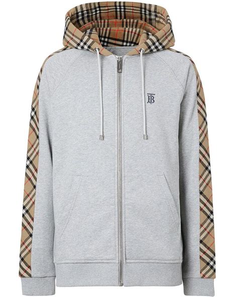 burberry zipper hoodie